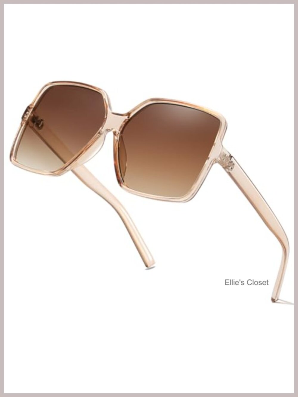 Oversized Square Sunglasses Large Fashion Shades 100% UV Protection